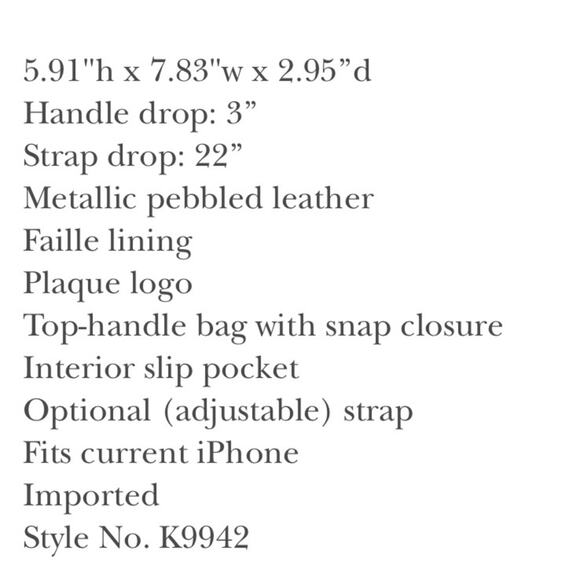 Kate Spade Bijou Pink Heart Metallic Colorblocked MiniTop-Handle Bag Wallet Set - Picture 6 of 15